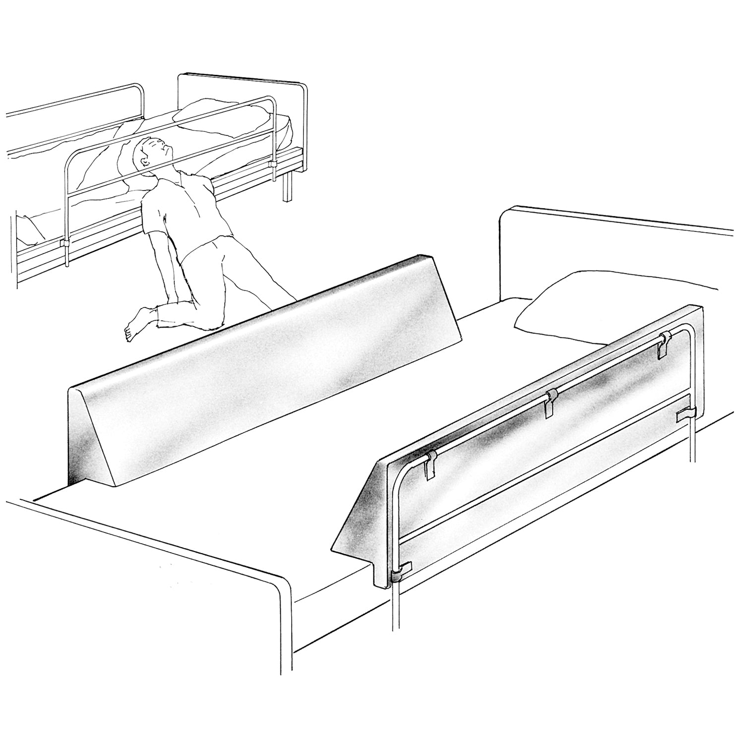 Style 1 Bumper Wedge, A+ 4"H x 35"L x 1"T, 2/pkg