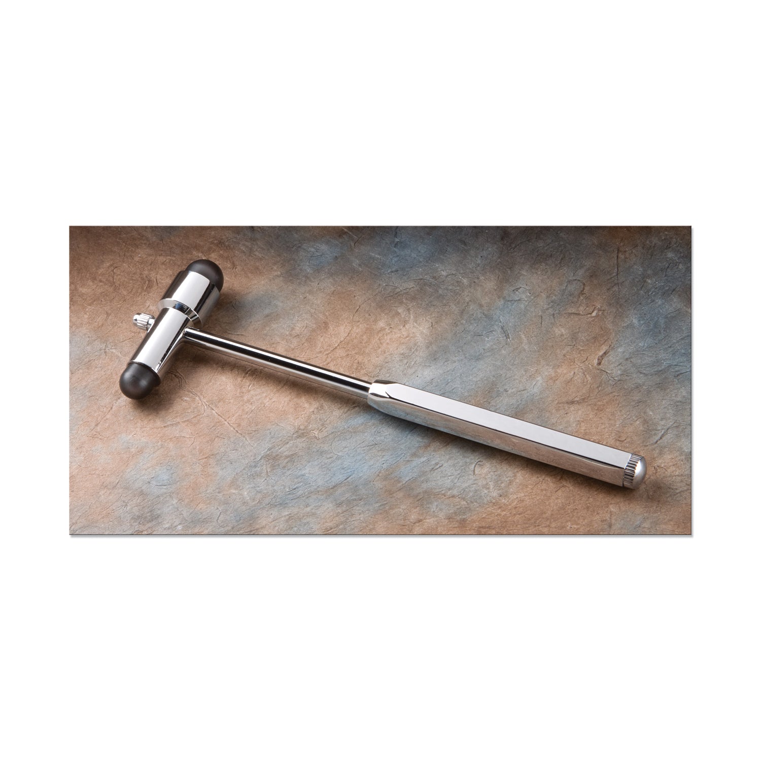 Buck Hammer, 7_", Chrome Plated Handle, 2 Sided Rubber Head, Handle Conceals "screw-in" Brush, Needle Contained Within The Head