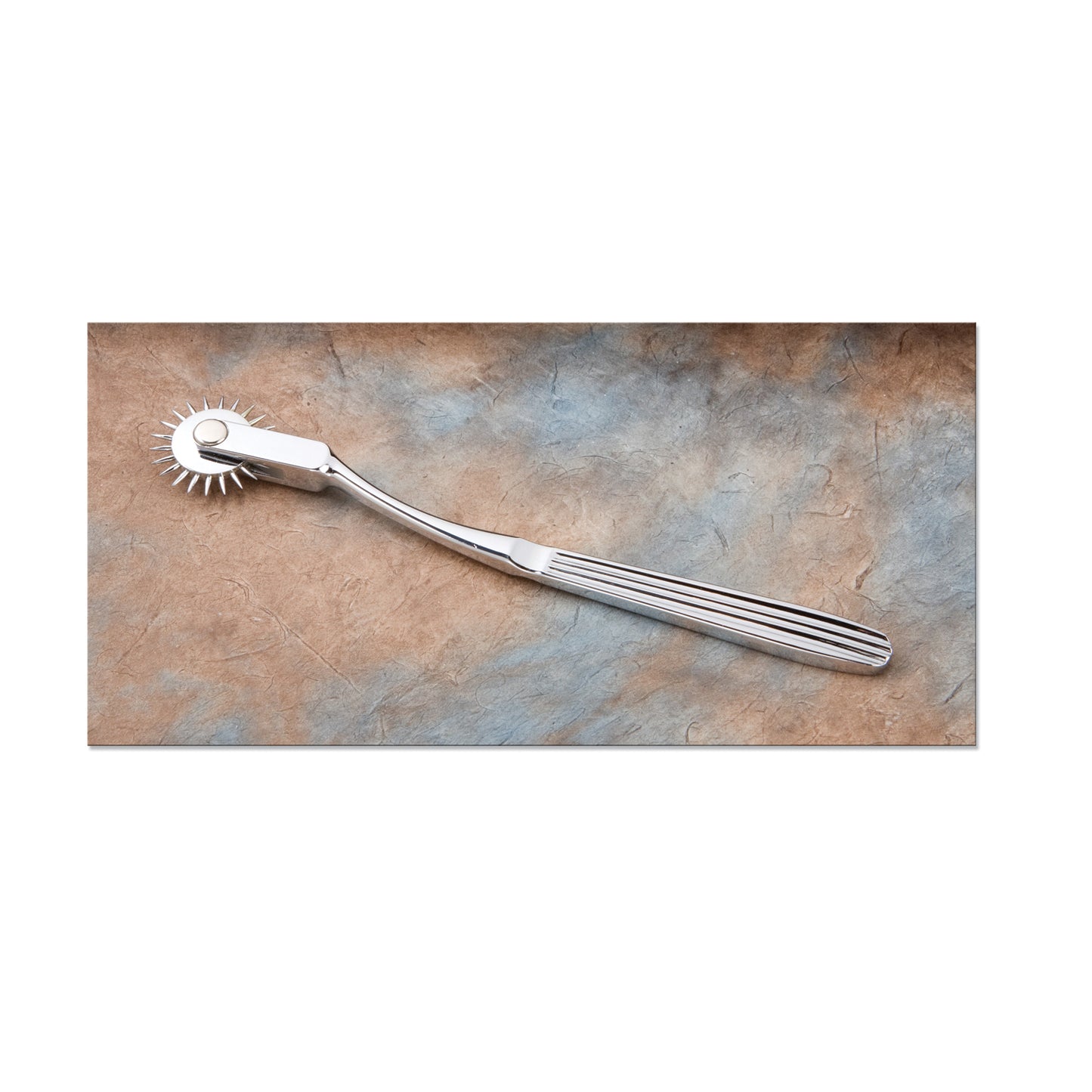 Wartenberg Pinwheel, 7_", Stainless Steel Handle, Textured Grip, Rotating Spur