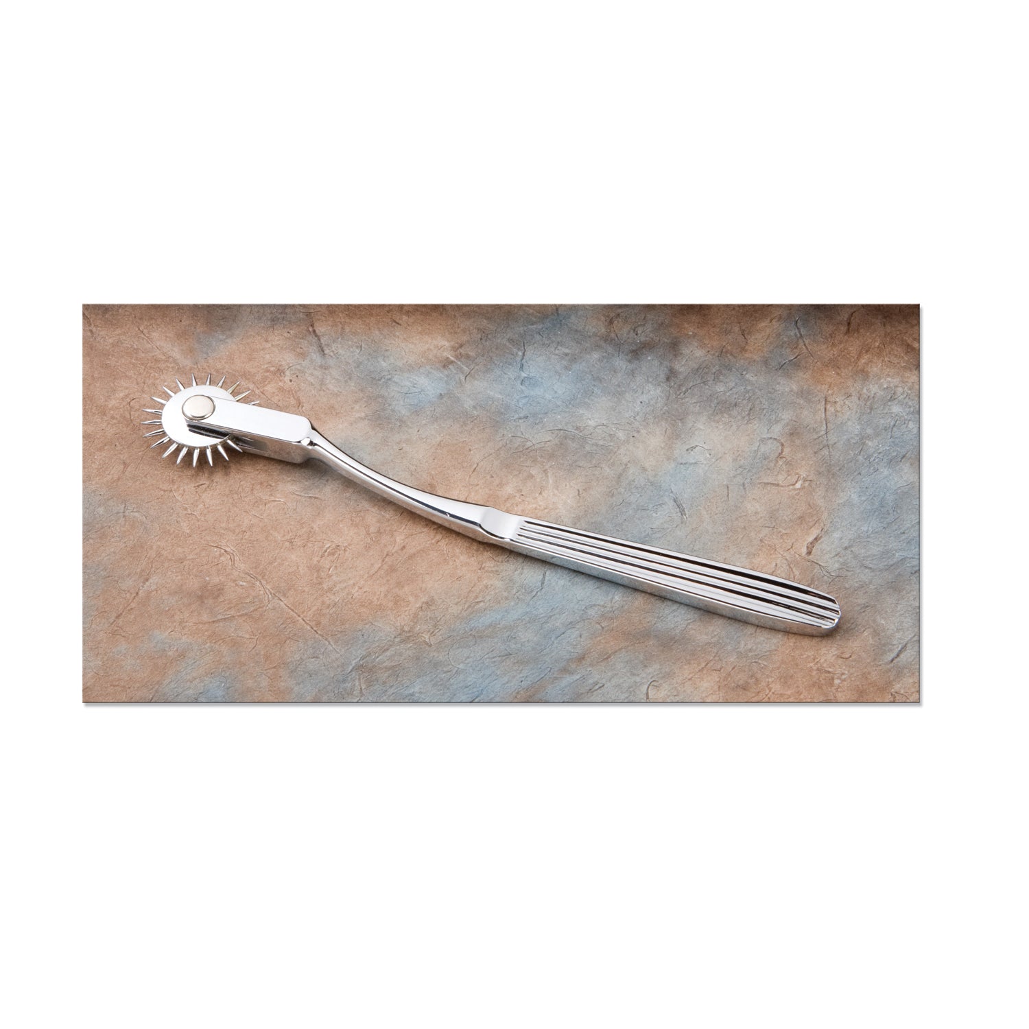 Wartenberg Pinwheel, 7_", Stainless Steel Handle, Textured Grip, Rotating Spur
