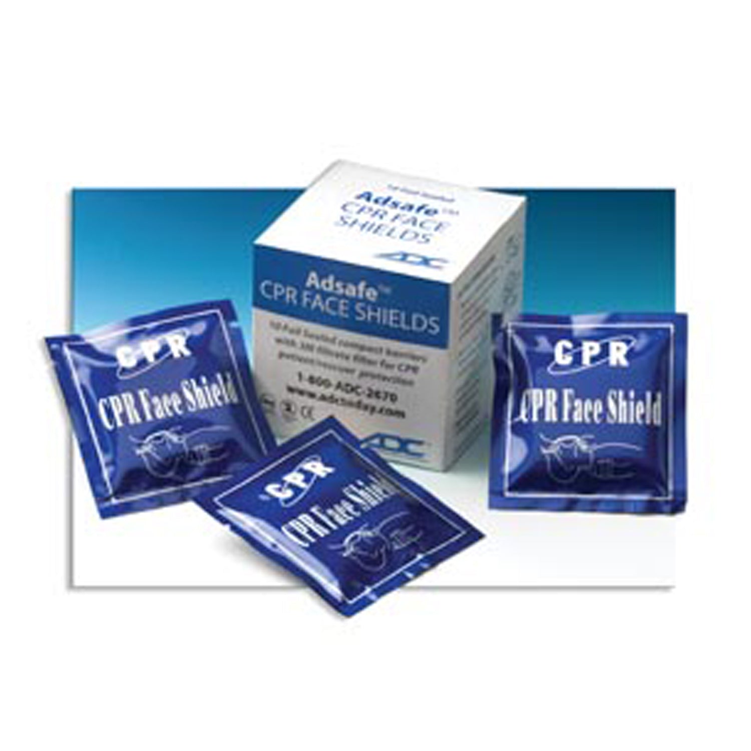 Face Shield in Foil Pouch, 10/pk