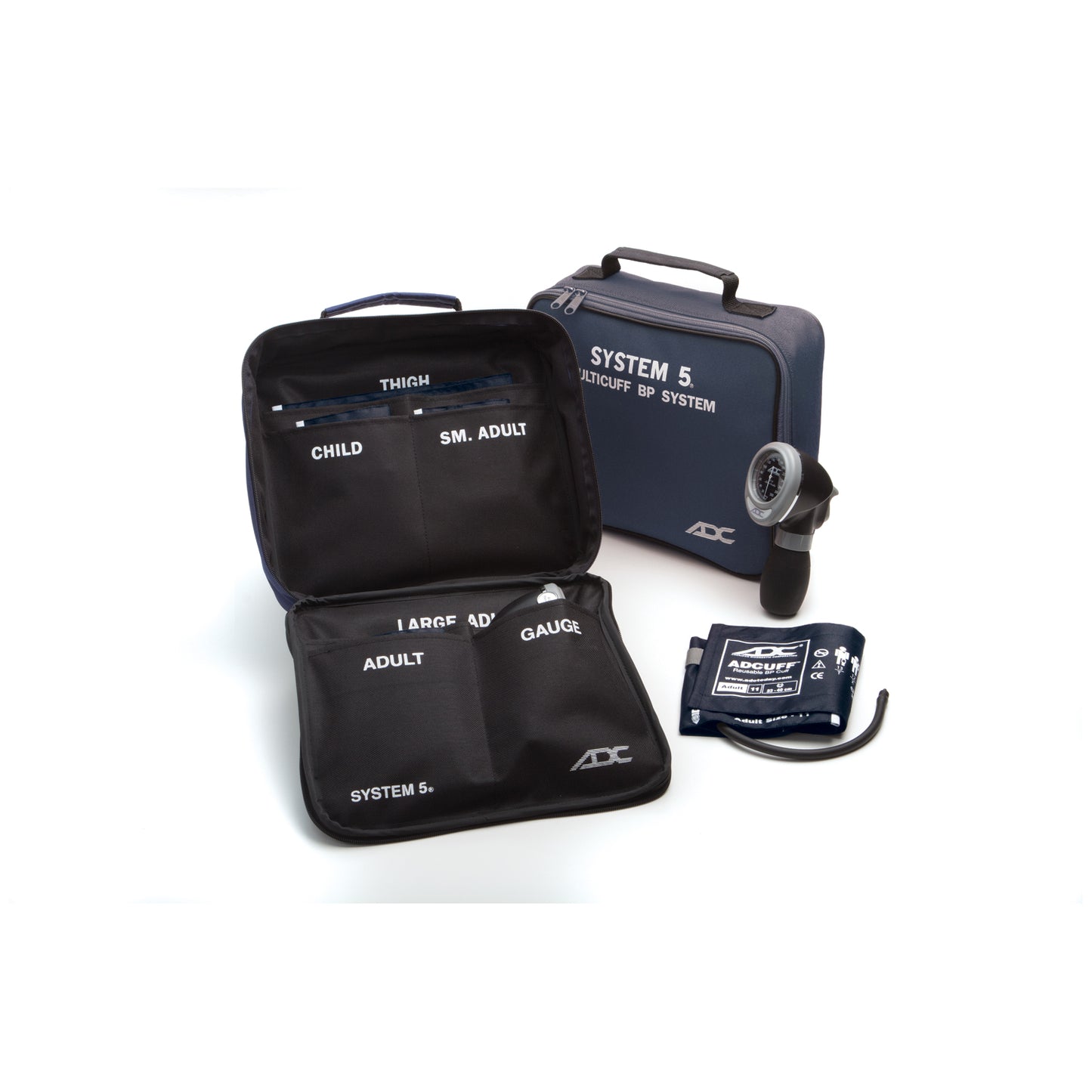 5 Cuff Blood Pressure (BP) System, Navy, Latex Free (LF)