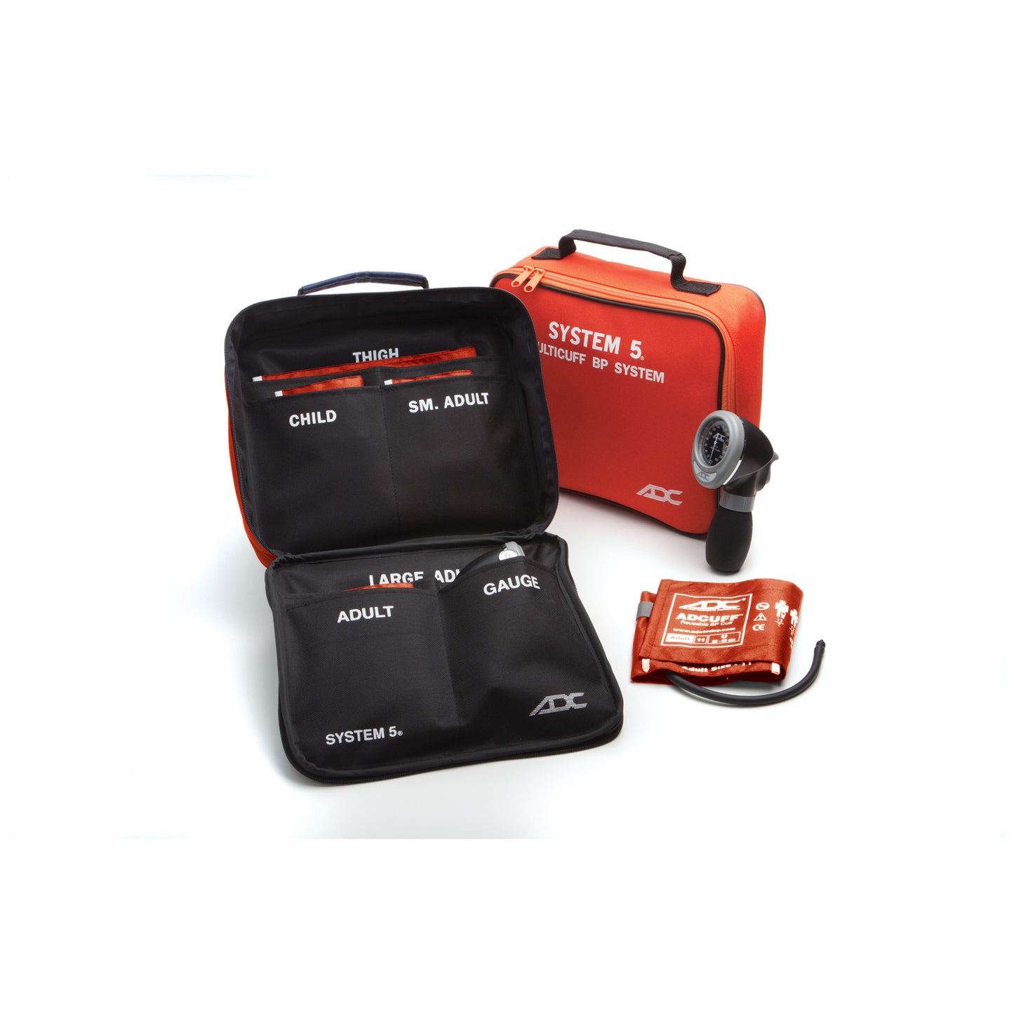 5 Cuff Blood Pressure (BP) System, Orange, Latex Free (LF)