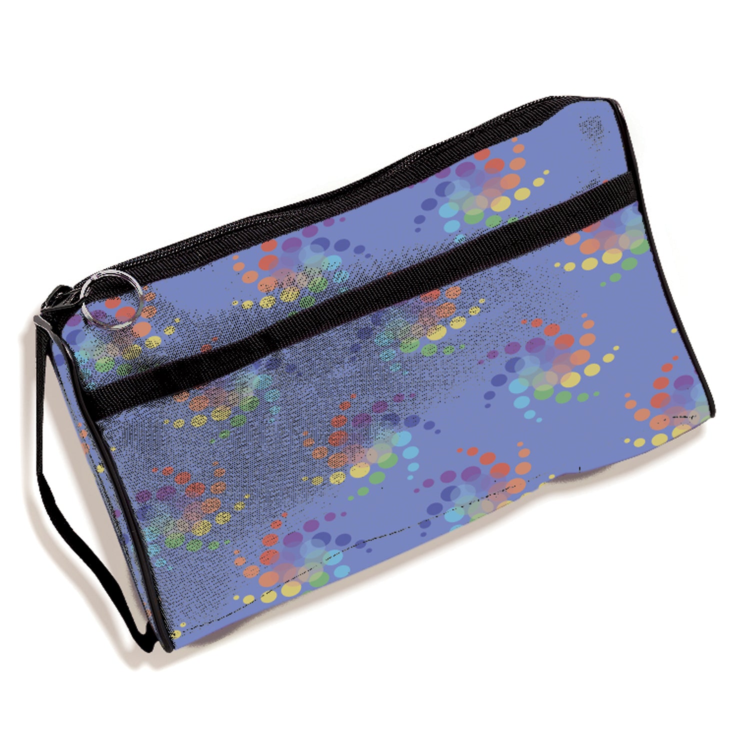 Deluxe Nylon Zipper Case, Peter's Blue Swirly