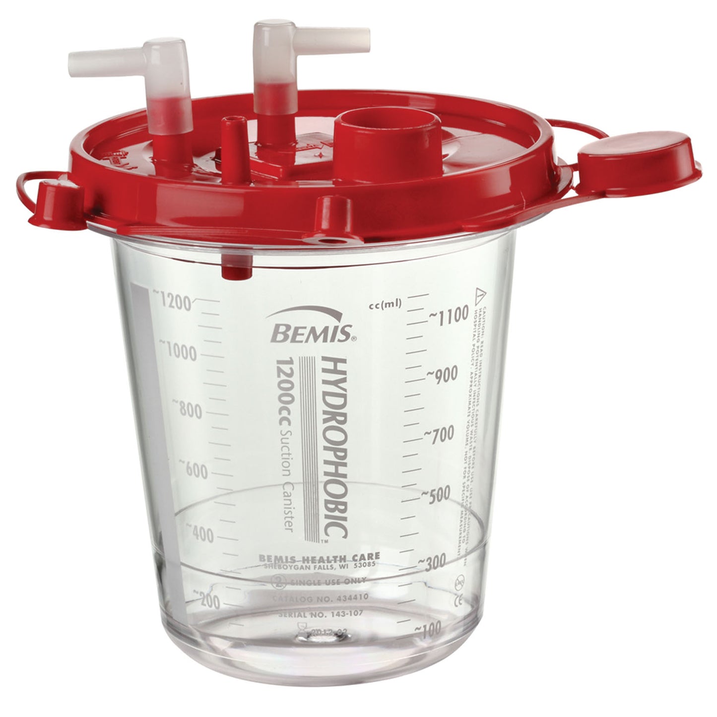 Suction Canister, 1200cc, 48/cs