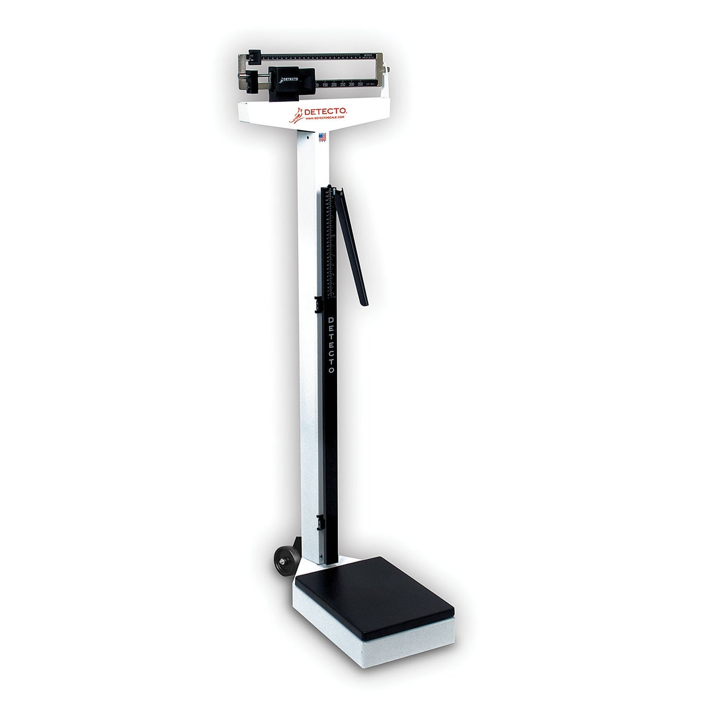 Physician's Scale, Weigh Beam, 450 lb X 4 Oz, Height Rod, Wheels (DROP SHIP ONLY)