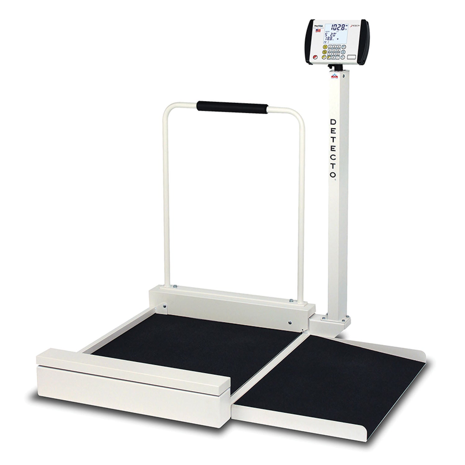 Wheelchair Scale, Stationary, Digital, 800 lb x .2 lb / 360 kg x .1 kg