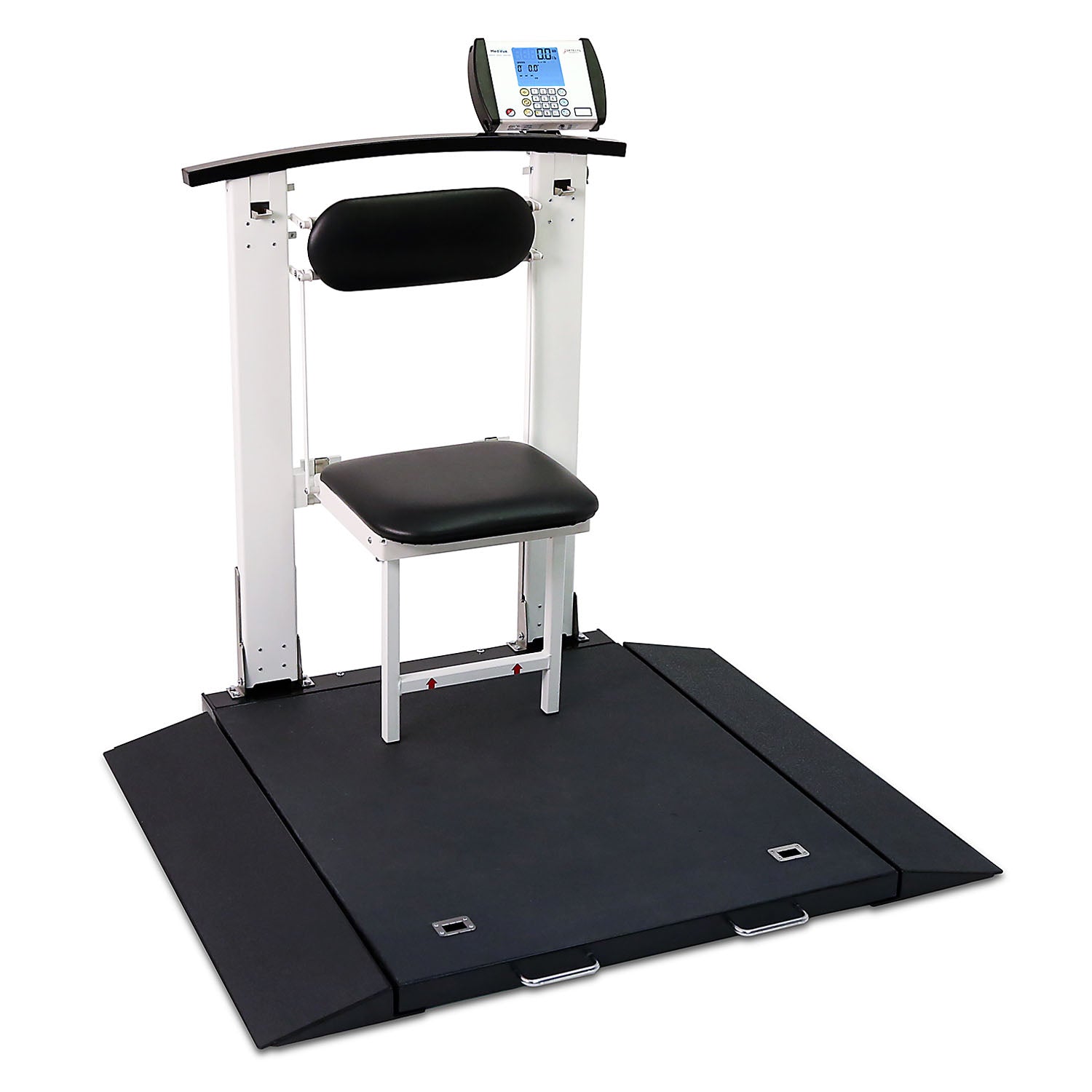 Wheelchair Scale, Portable, Digital, Folding Column & Seat, 1000 lb x .2 lb, 32" x 36" (DROP SHIP ONLY)