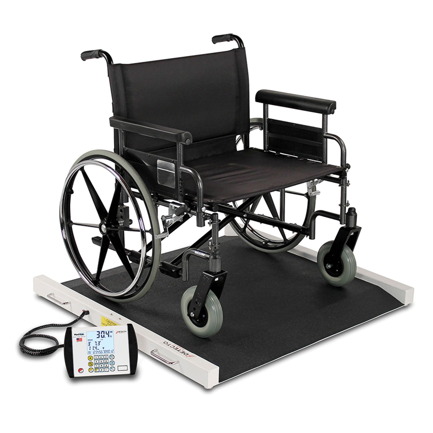 Wheelchair Scale, Portable, Digital, 1000 lb x .2 lb / 450 kg x .1 kg, 40x30 Platform (DROP SHIP ONLY)