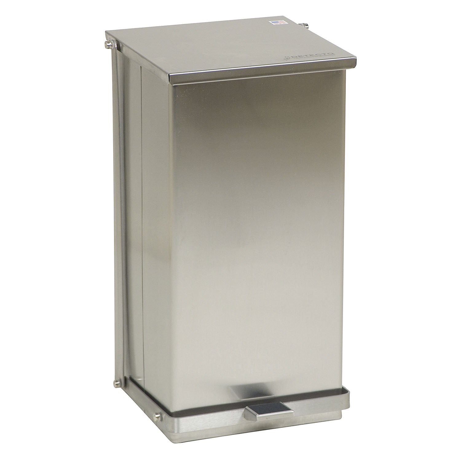 Step-On Can, 48 Qt, Stainless Steel (DROP SHIP ONLY)