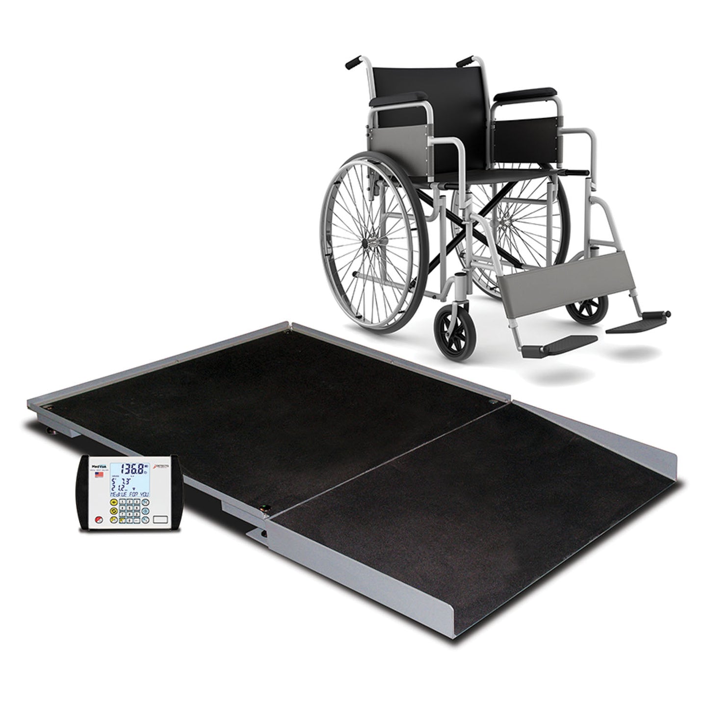 Floor Scale, 3' X 3', 1000 lb Capacity, Ramp, MV1 Indicator (DROP SHIP ONLY)