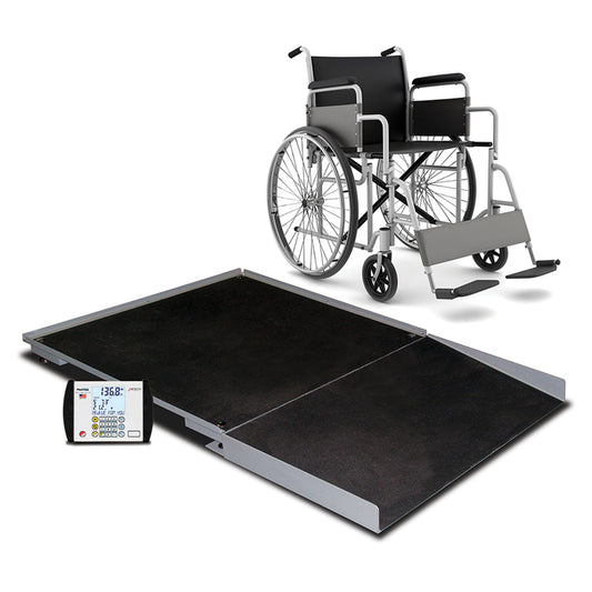 Floor Scale, 4' X 4', 1000 lb Capacity, Ramp, MV1 Indicator (DROP SHIP ONLY)