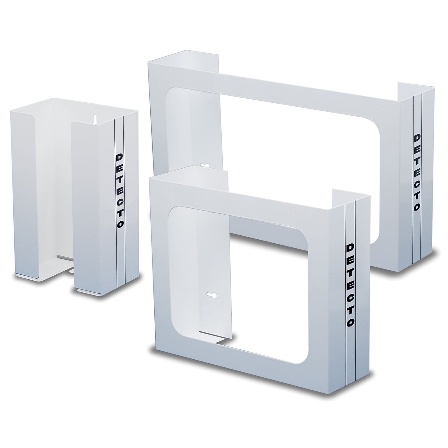 Glove Box Holder, Wall Mount, 2 Boxes, White (DROP SHIP ONLY)