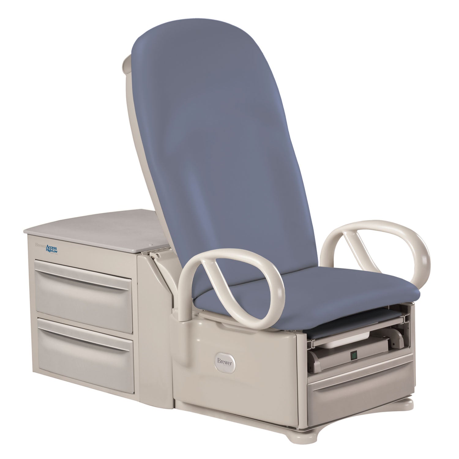 Access High-Low Power Exam Table Model 6001, Pneumatic Back, Pelvic Tilt & Drawer Warmer, Admiral Plush