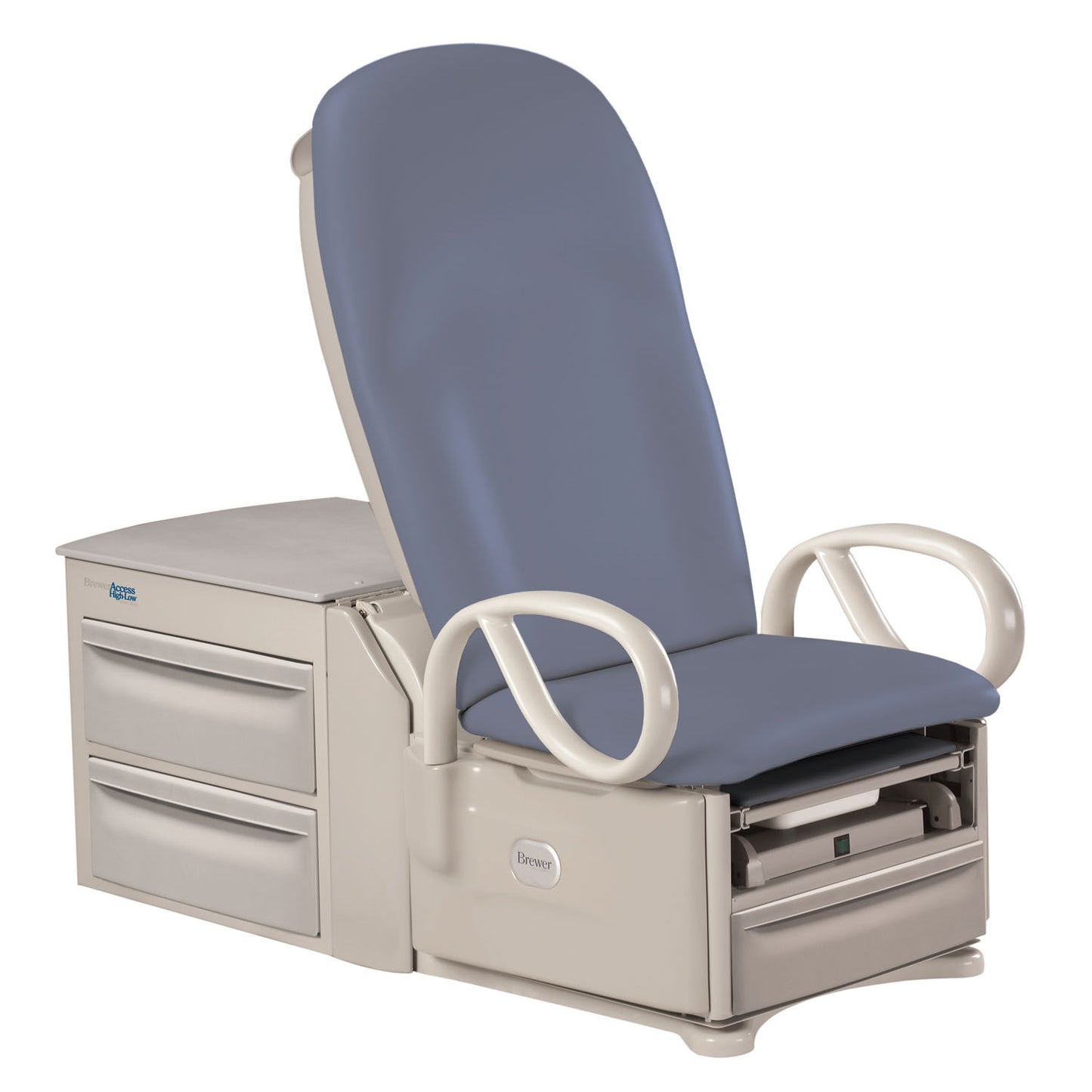 Access High-Low Power Exam Table Model 6001, Pneumatic Back, Pelvic Tilt & Drawer Warmer, Arctic Plush
