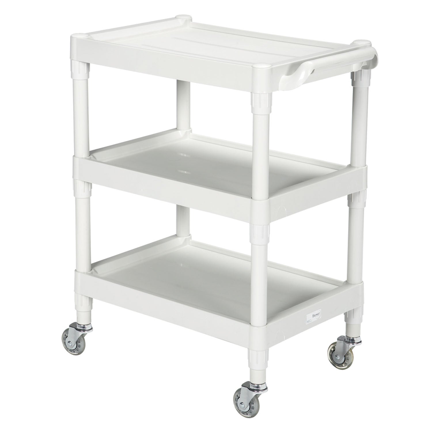 Utility Cart, ABS Plastic, 200 lb Capacity
