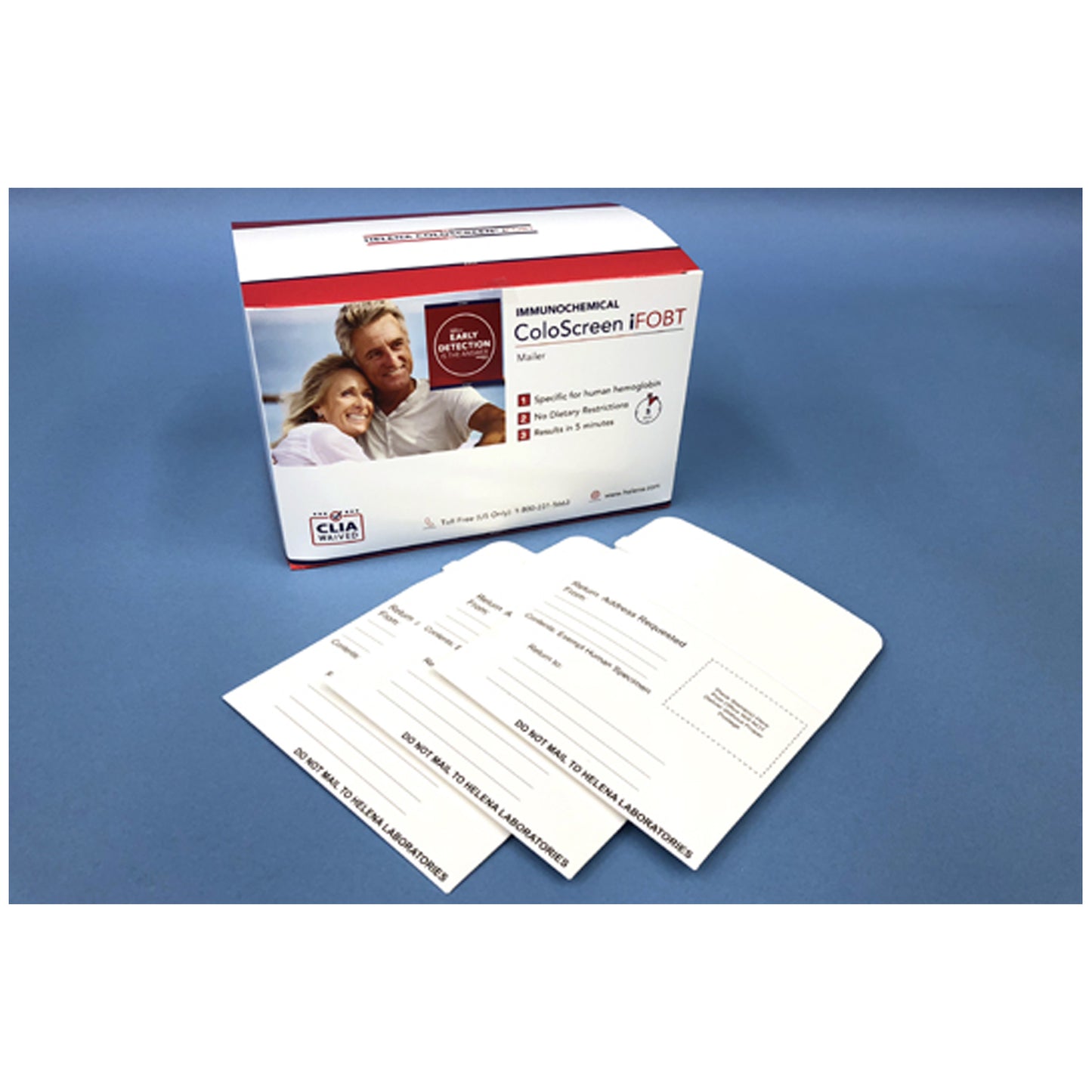 ColoScreen iFOBT Mailers (30 Mailers w/Specimen Pouch, Collection paper & Patient Instructions)