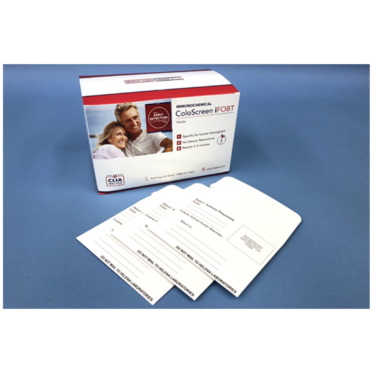 ColoScreen iFOBT Mailers (30 Mailers w/Specimen Pouch, Collection paper & Patient Instructions)