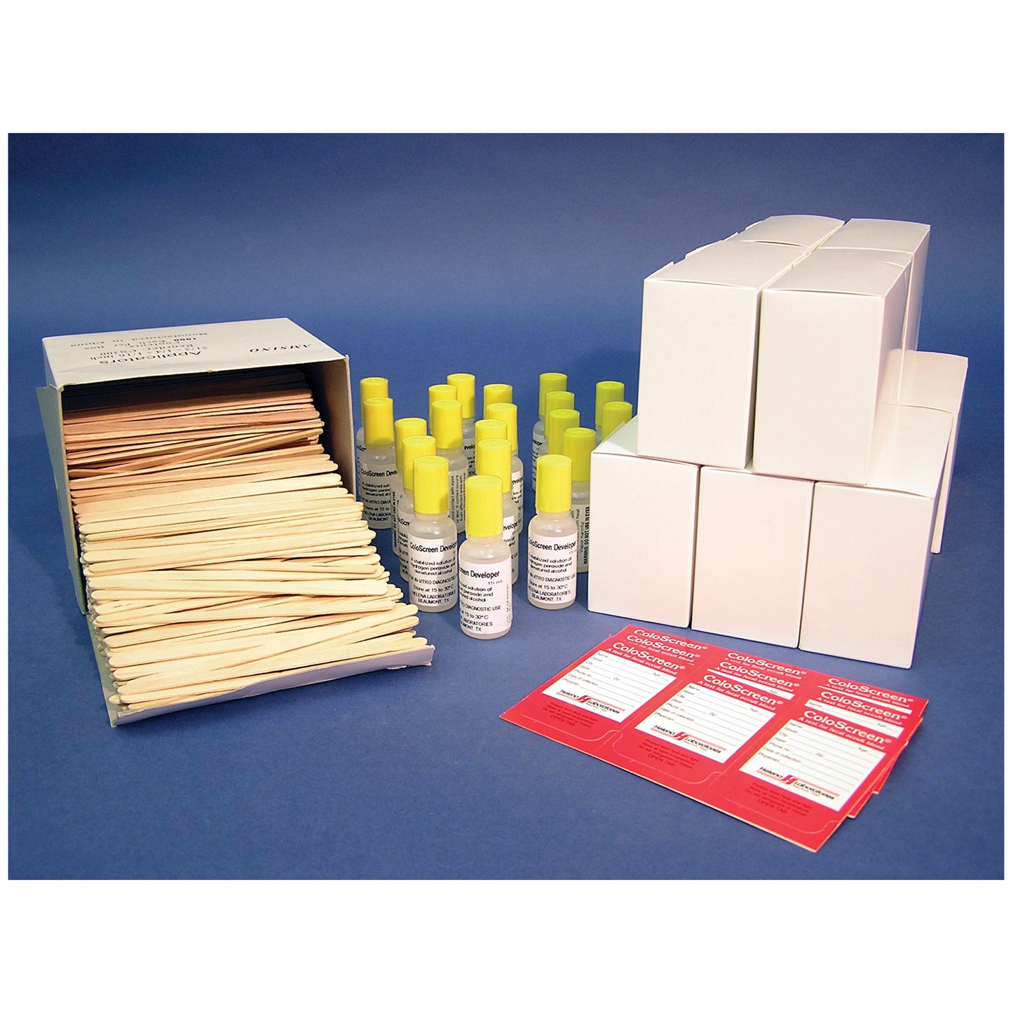 ColoScreen Lab "1000" Pack, 340 Triple Slides, 20 x 15mL Developer Vials, CLIA Waived, 10 bx/ctn