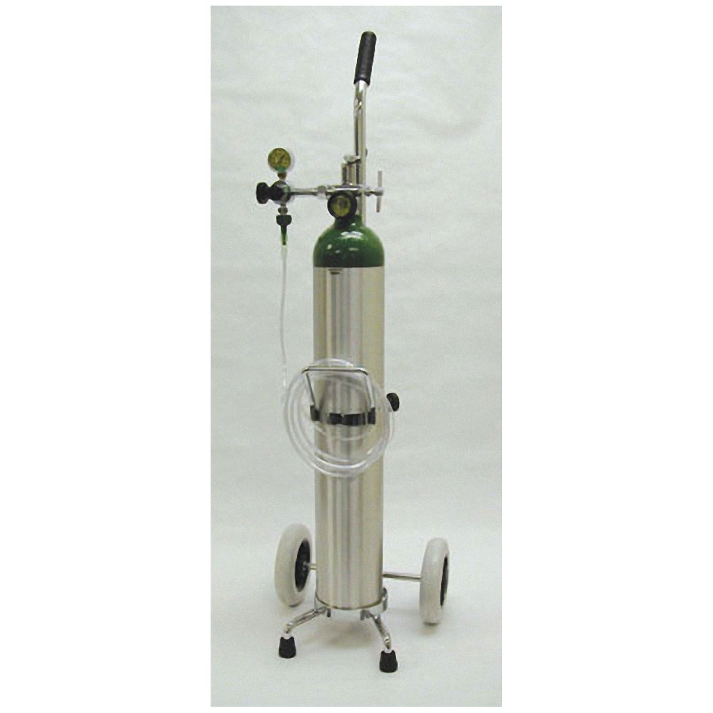 685 Liter Aluminum Oxygen Kit, "E" Cylinder, Empty, 1603E Cylinder, 1443S-5 Adj. Flow Mini-Regulator (1/2-5 LPM), Nasal Cannula, Cart