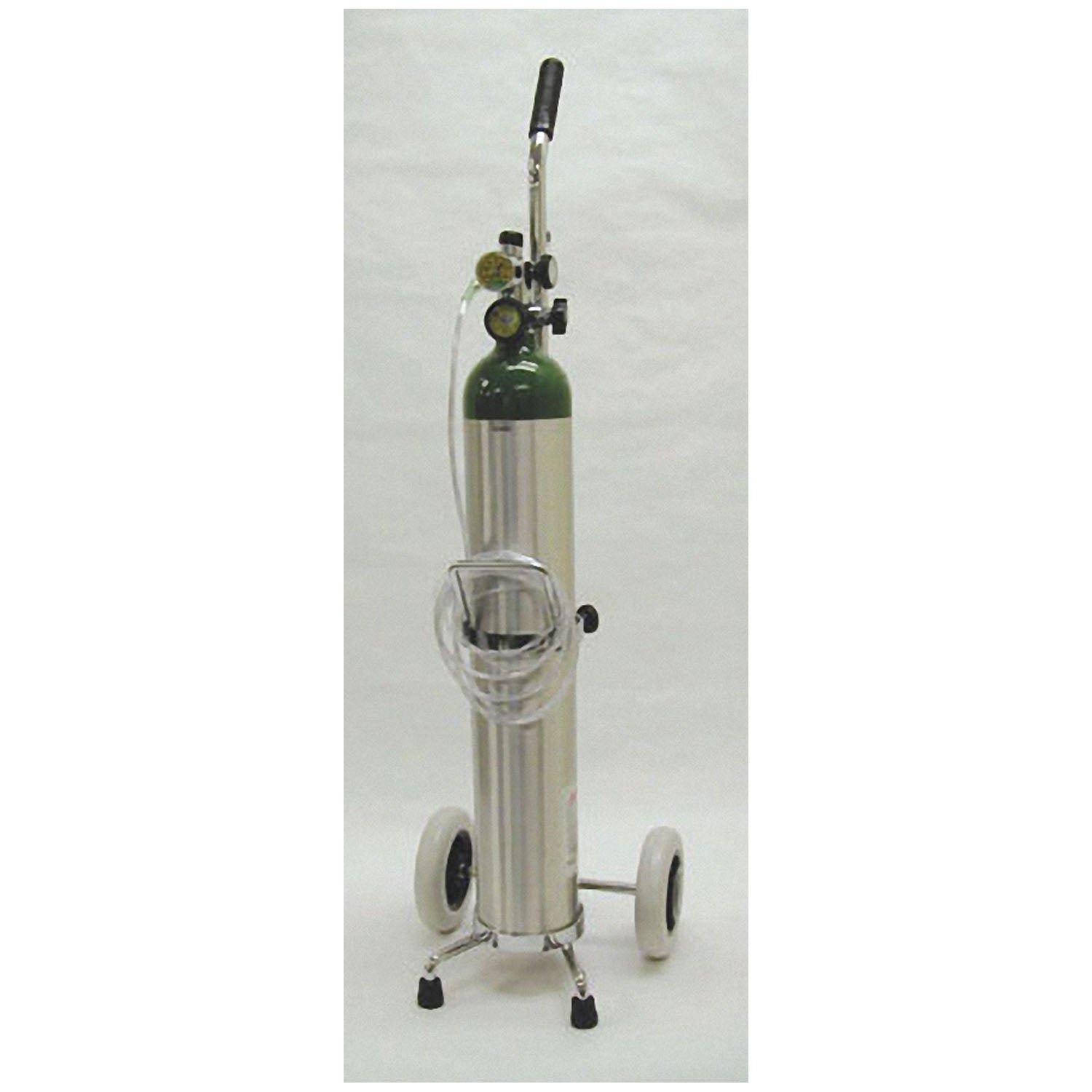 685 Liter Aluminum Oxygen Kit, "E" Cylinder, Empty, 1603ME Cylinder, 1309A-15 Adj. Flow Regulator (2-15 LPM), Nasal Cannula, Cart, Mada Valve System