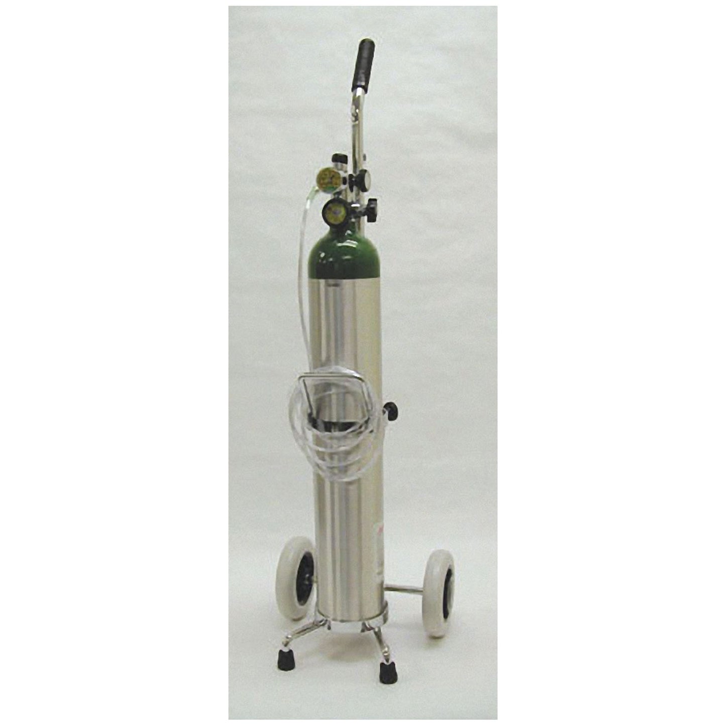 685 Liter Aluminum Oxygen Kit, "E" Cylinder, Empty, 1603ME Cylinder, 1309A Adj. Flow Regulator (2-8 LPM), Nasal Cannula, Cart, Mada Valve System