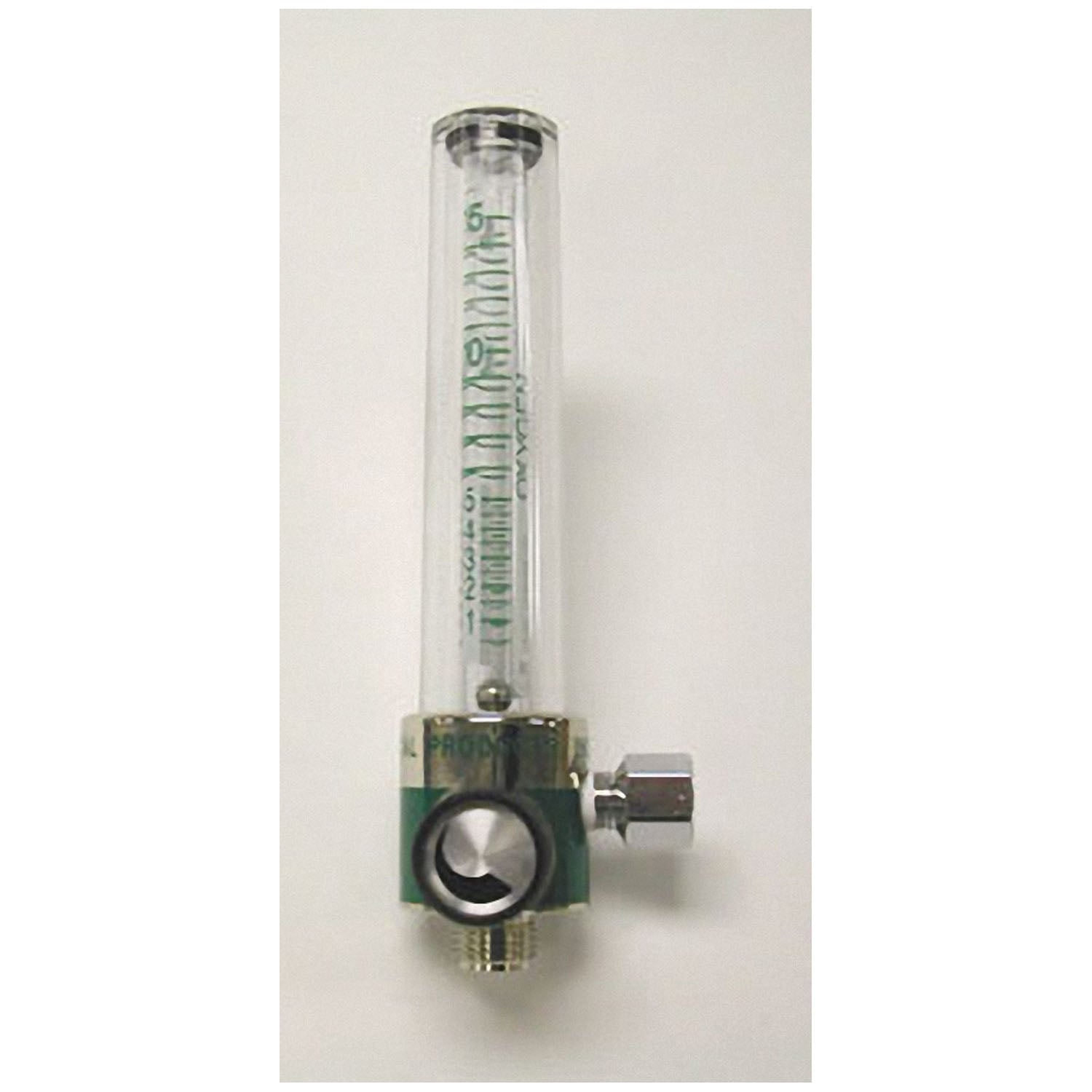 Oxygen Flowmeter, 1/2-15 LPM, 50 psi Back Inlet