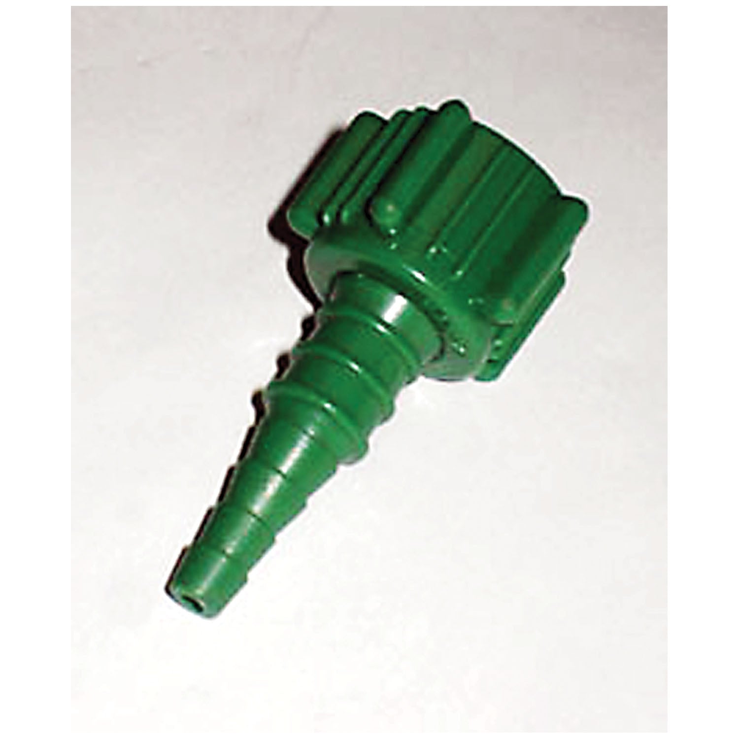 Oxygen Fitting, Green Plastic, For Hose Connector, 50/bx