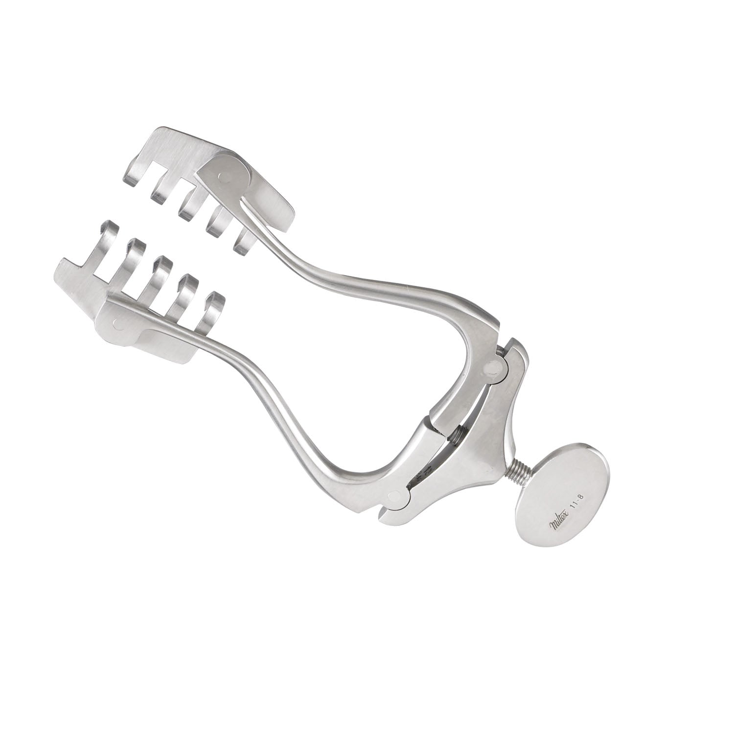 Jansen-Wagner Retractor, 5", 5 x 5 Sharp Prongs, Self-Adjusting