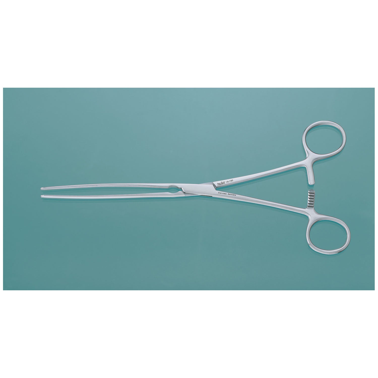 Doyen Forceps, 9", Straight, Longitudinal Serrations
