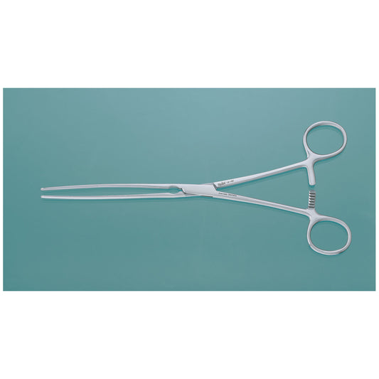 Doyen Forceps, 9", Straight, Longitudinal Serrations