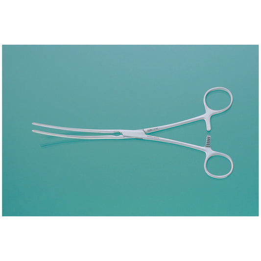 Doyen Forceps, 9", Curved, Longitudinal Serrations