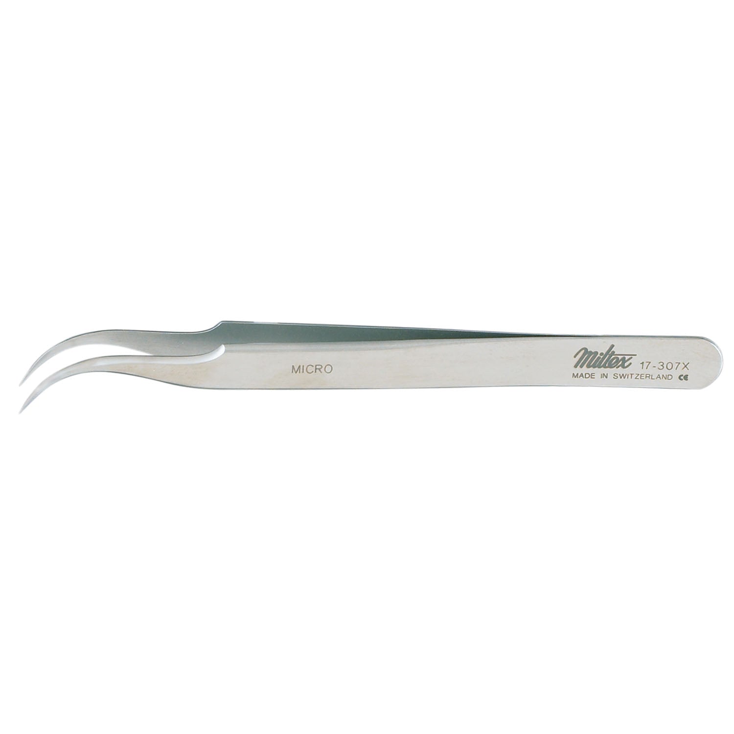 Style 7 Jeweler Style Forceps, Micro-Fine, Curved, 4_"