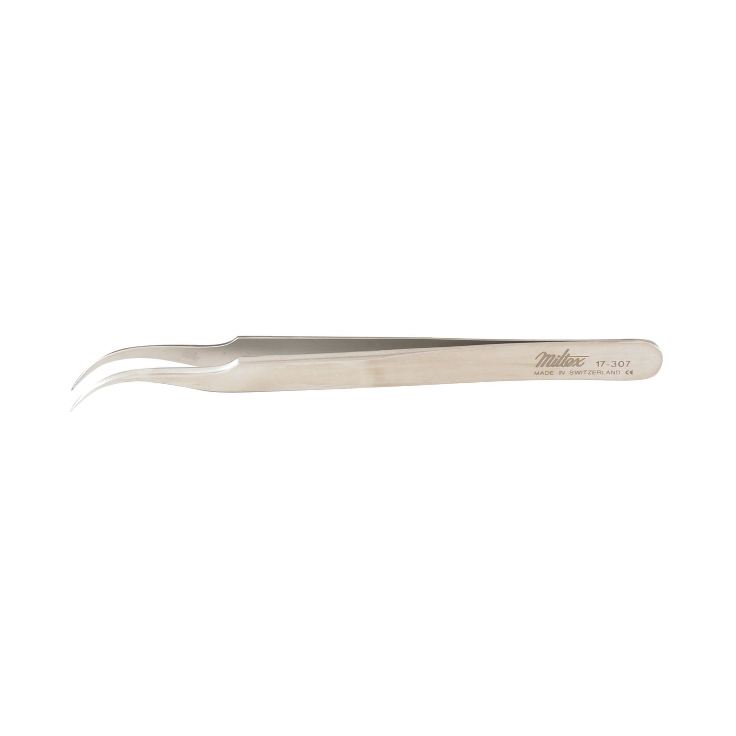 Style 7 Jeweler Style Forceps, Fine Curved, 4_"