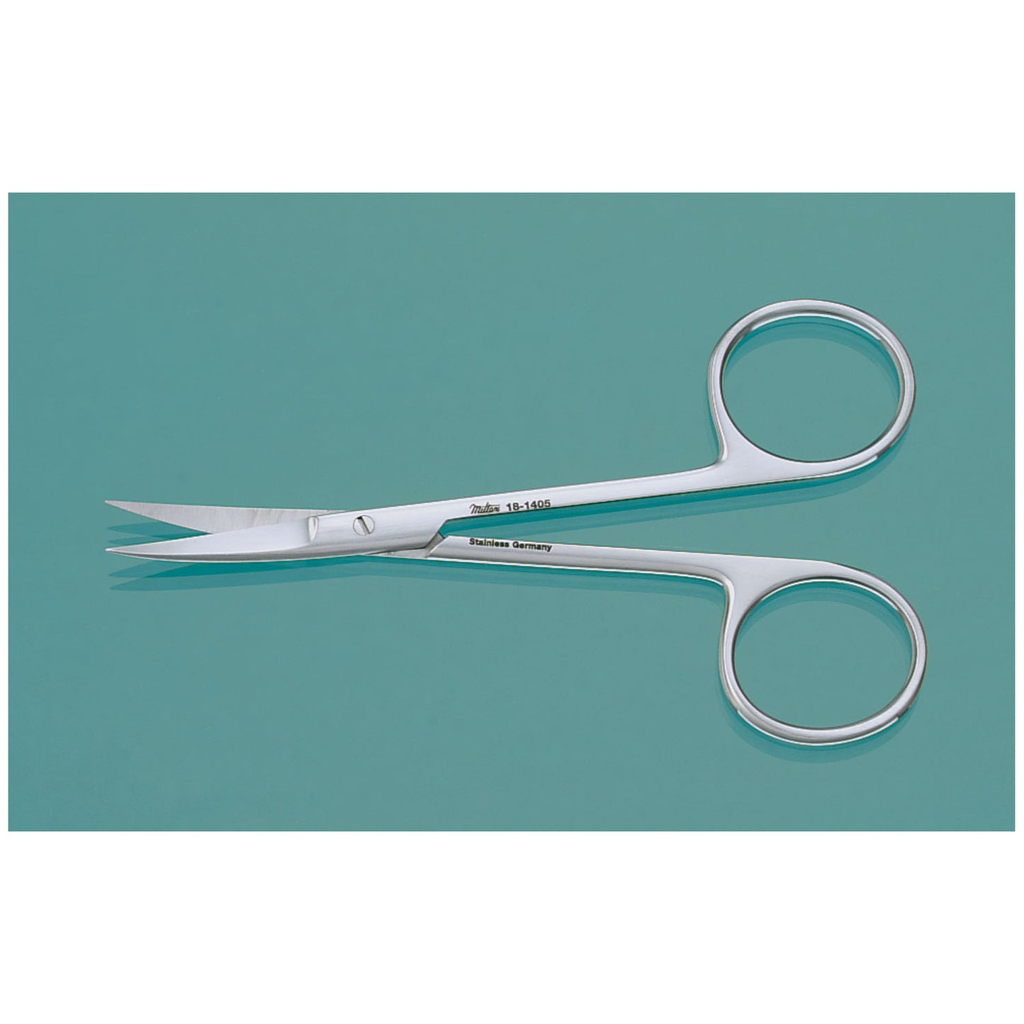 Iris Scissors, 4" Curved, Heavy Pattern