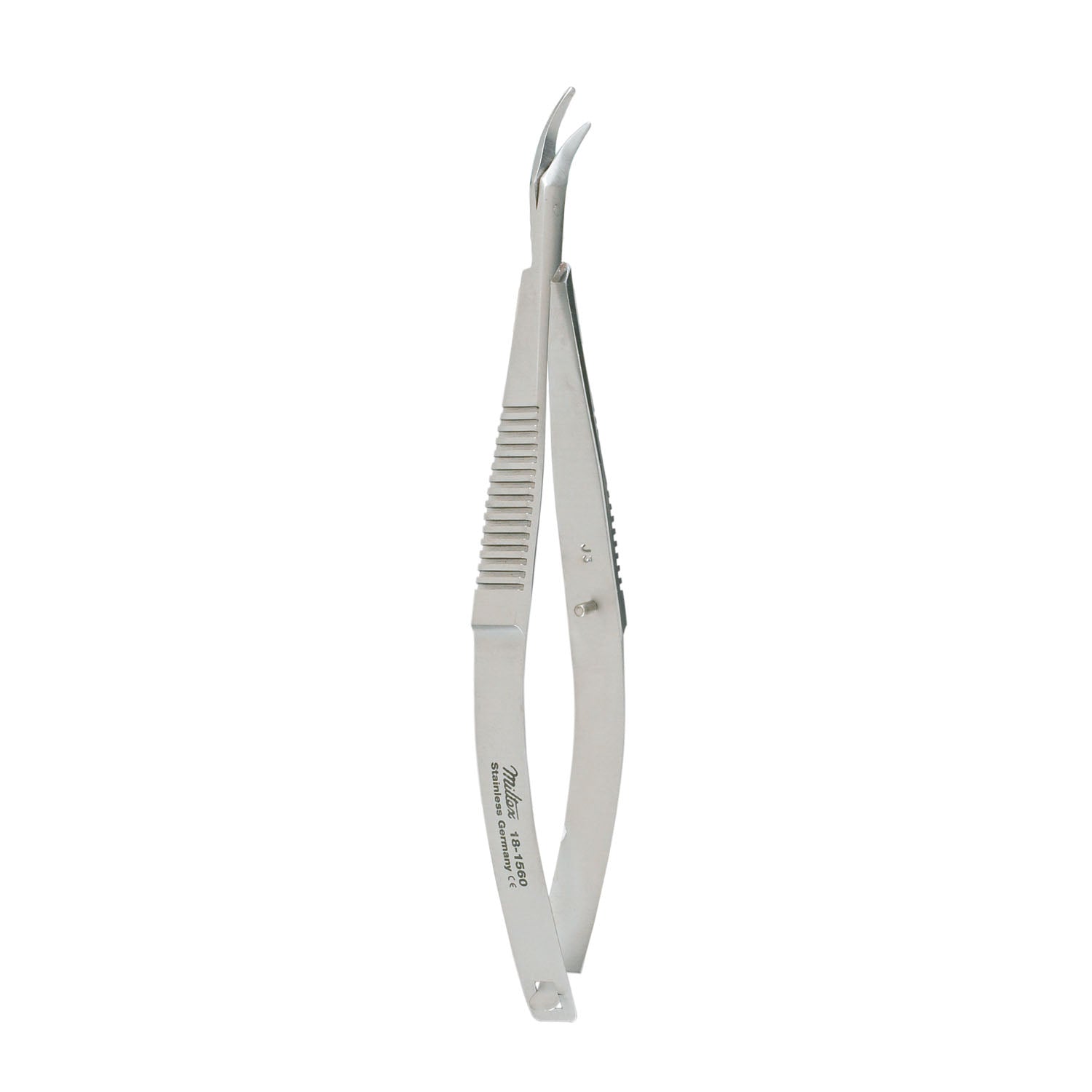 Corneal Scissors, 4_", Right, Inner Blade 1mm Longer, Blunt Tips