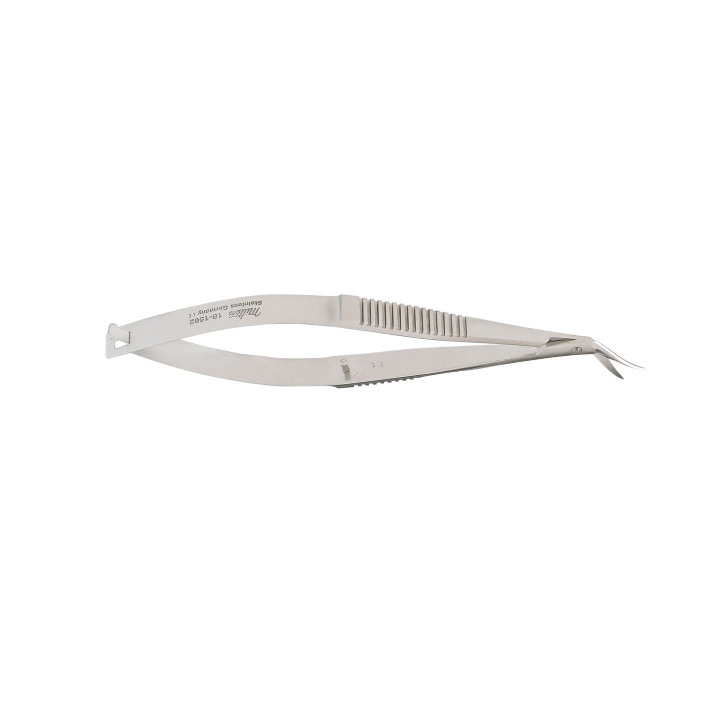 Corneal Scissors, 4_", Left, Inner Blade 1mm Longer, Blunt Tips