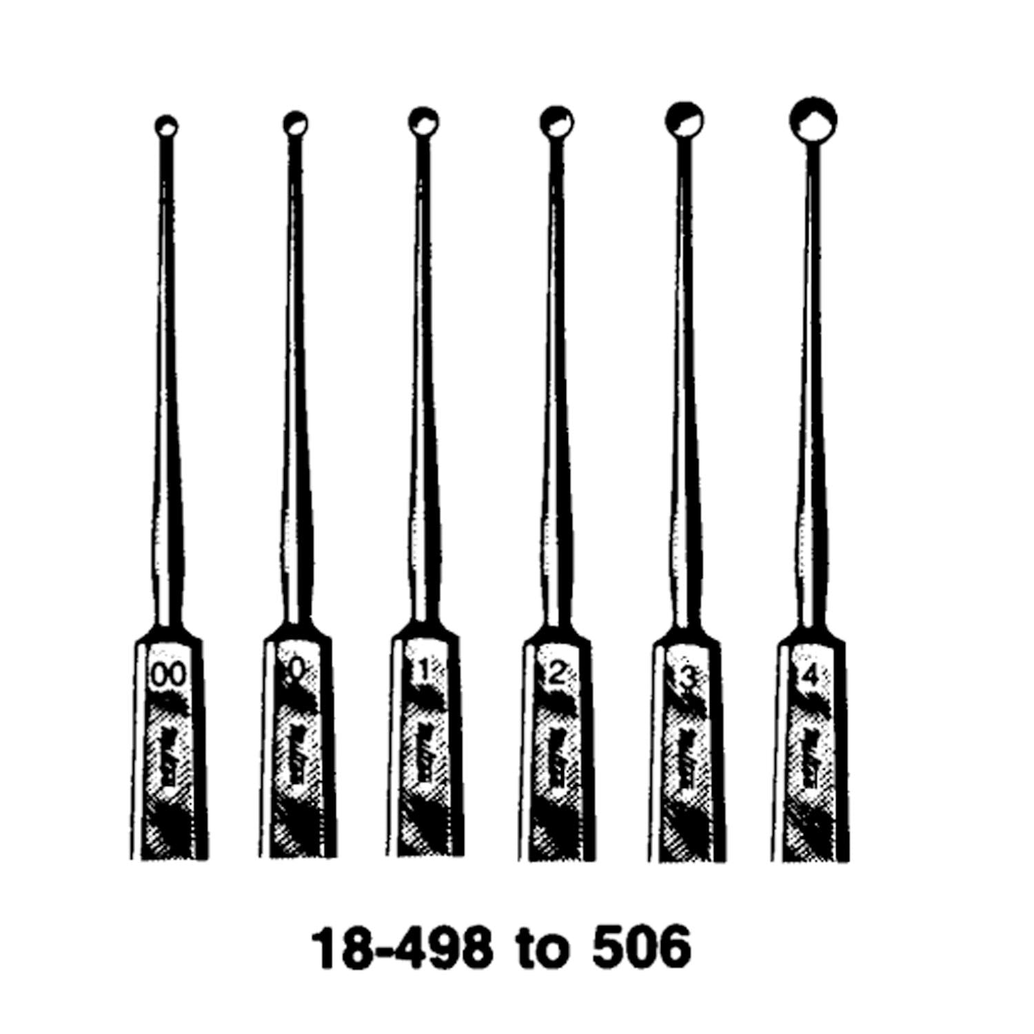 Meyhoefer Chalazion Curette, 5", Size 00, 1mm