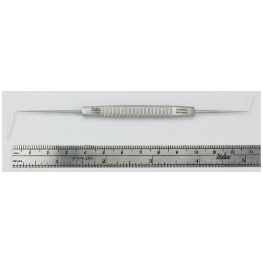 Cyclodialysis Spatula, 5_", Blades 10mm & 15mm x 0.5mm Wide