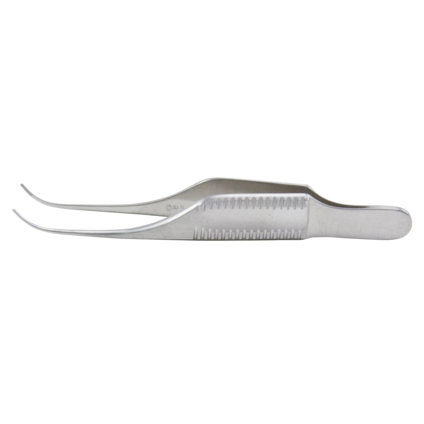 Iris Forceps, 3", Dressing, Fine Cross Serrated Tips, 0.6mm Wide