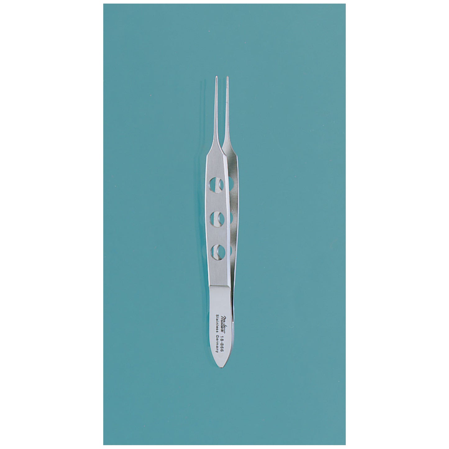 Bishop-Harmon Forceps, 3 3/8", Dressing, Fine Cross Serrated Tips 0.5mm Wide