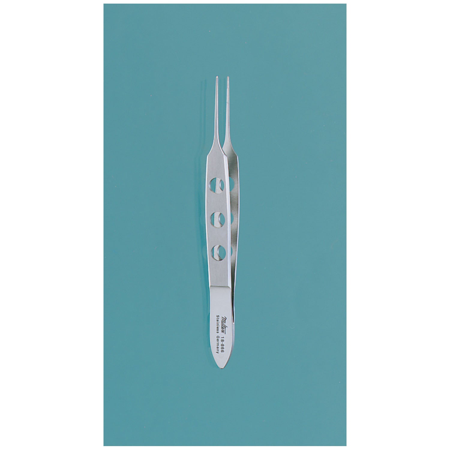 Bishop-Harmon Forceps, 3 3/8", Dressing, Fine Cross Serrated Tips 0.5mm Wide