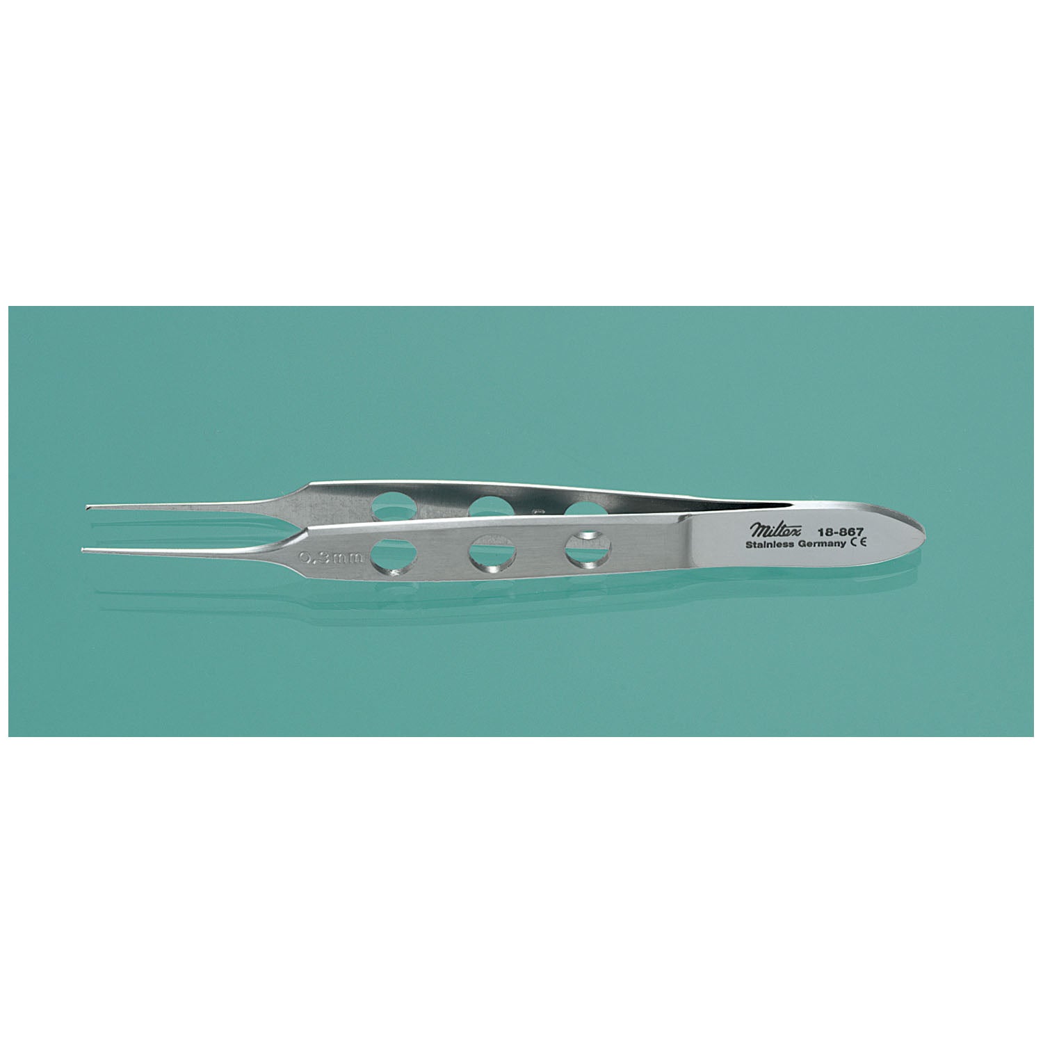 Bishop-Harmon Forceps, 3_", Micro Tissue, Delicate, 0.3mm, 1x2 Teeth