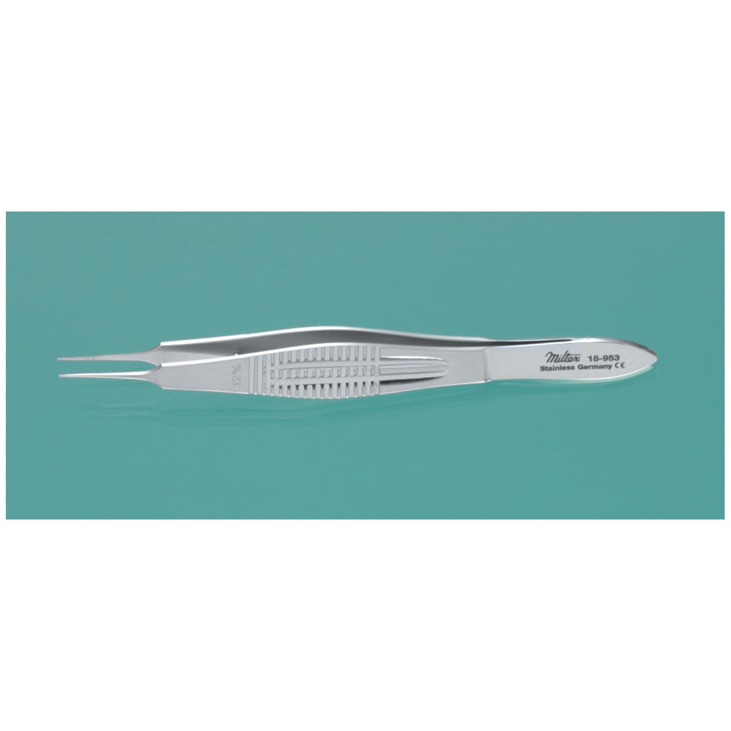 Suturing Forceps, 4", 11mm Wide Handles, 1 x 2 Teeth 0.12mm