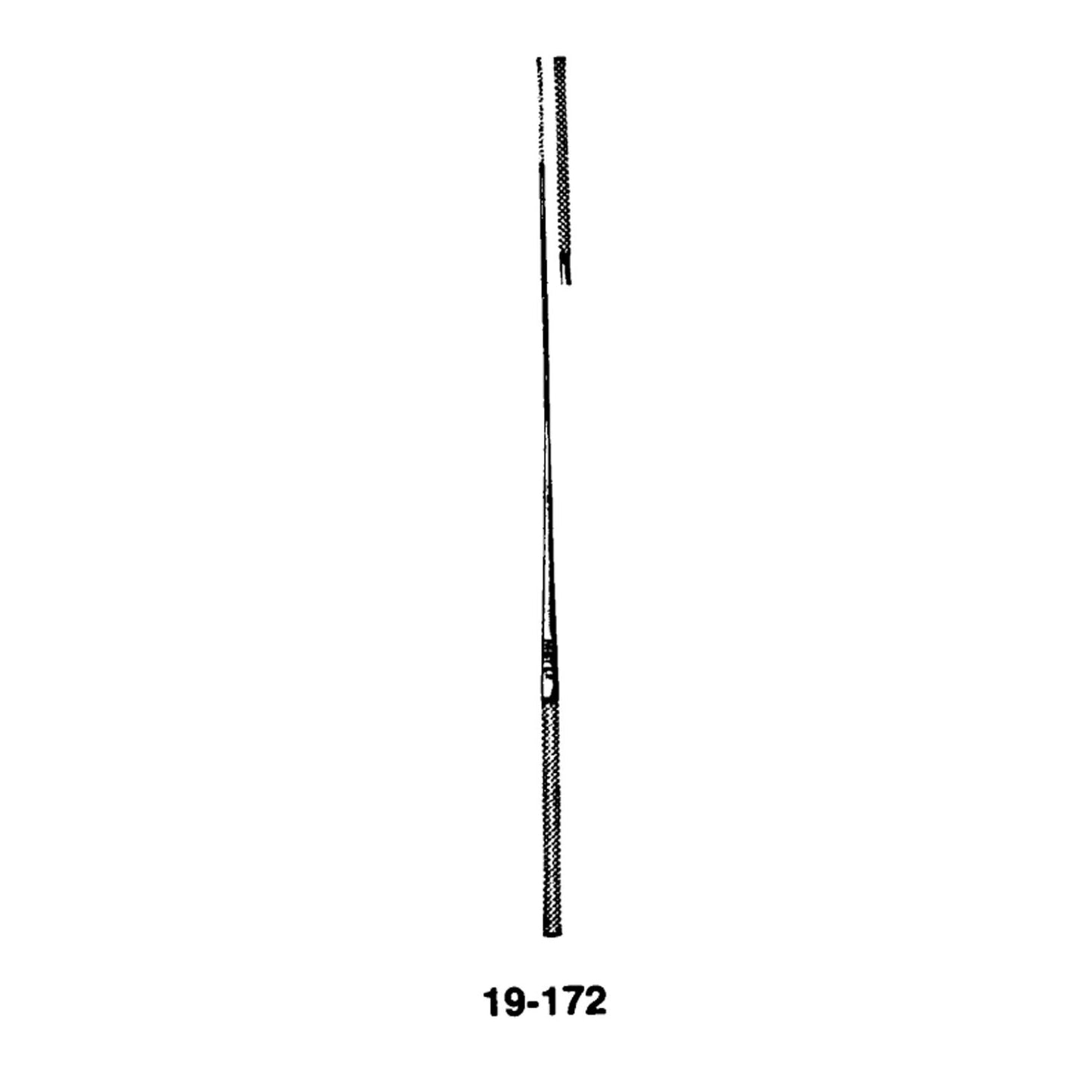 Uebe Applicator, 7", Cross Serrated Tip