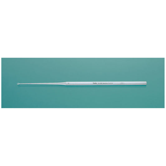 0 Ear Curette, Blunt, Straight Size