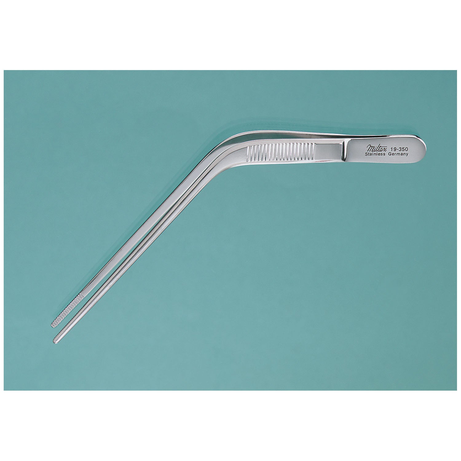 Ear Forceps, 5", Angular, Serrated Tips