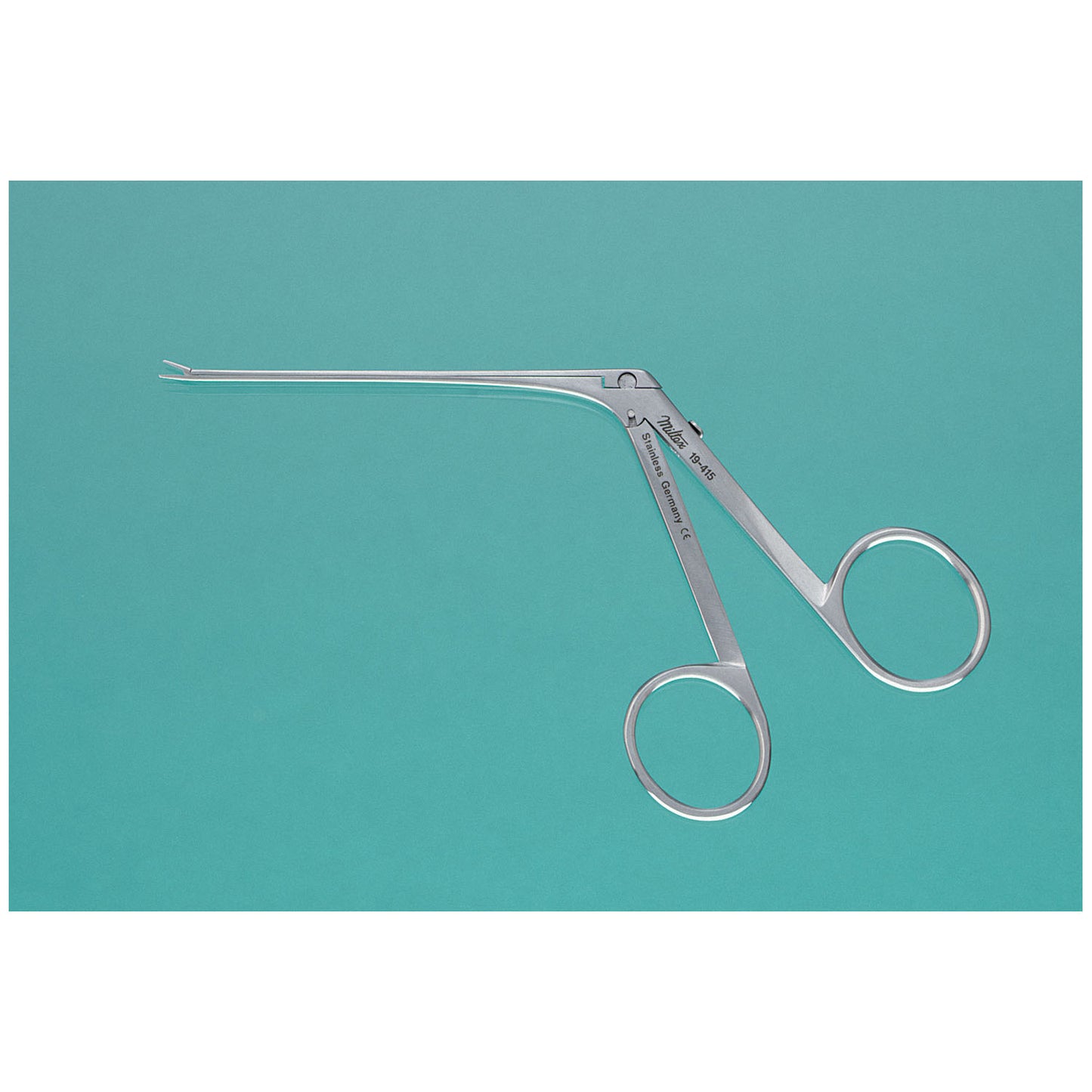 House Miniature Forceps, Extremely Delicate, 4mm Finely Serrated Jaws, Shaft 7.3cm, 5_"