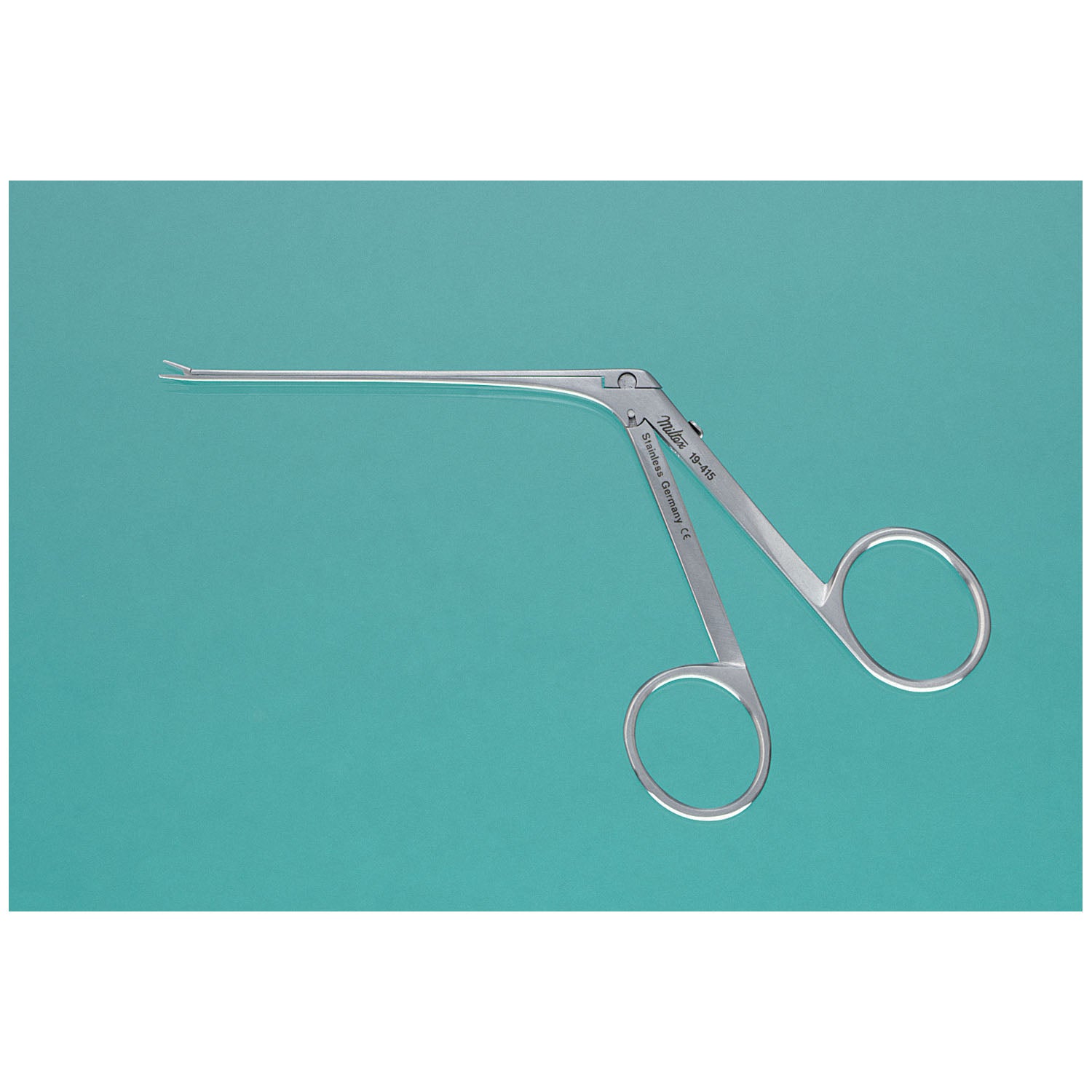 House Miniature Forceps, Extremely Delicate, 4mm Finely Serrated Jaws, Shaft 7.3cm, 5_"