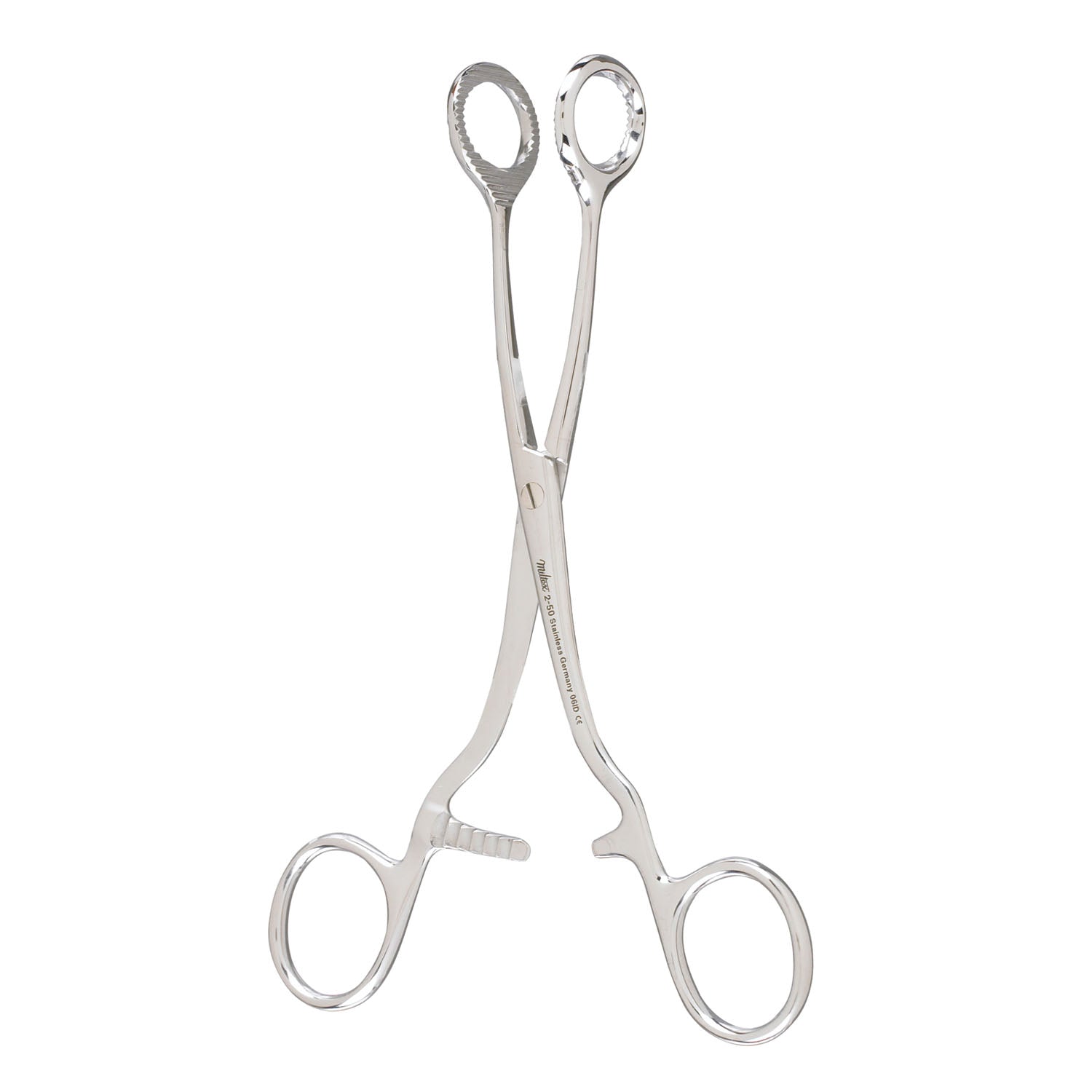 Collin Tongue Seizing Forceps, 6_" Jaws, 25mm Wide